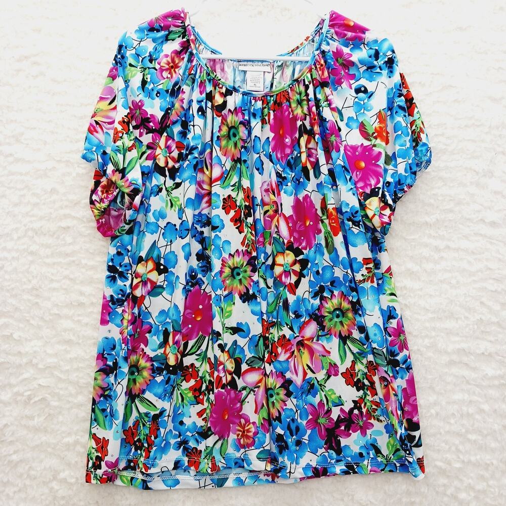 Bloomcore Romantic Whimsycore Cottagecore Feminine Sequin Floral Sz XL